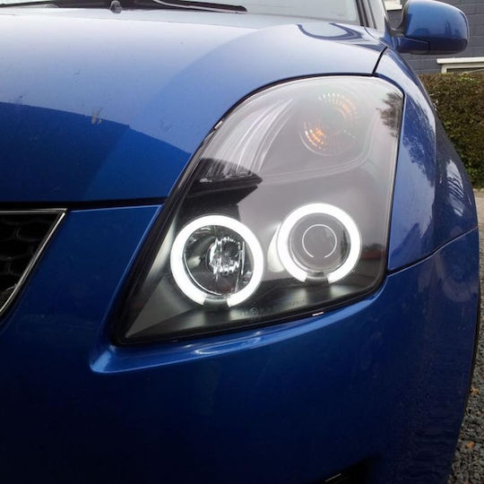 Sonar Μπροστινά Φανάρια Angel Eyes για Suzuki Swift 2005-2010 2τμχ
