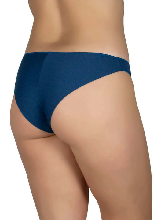 A.A UNDERWEAR Cotton Women's Slip Blue