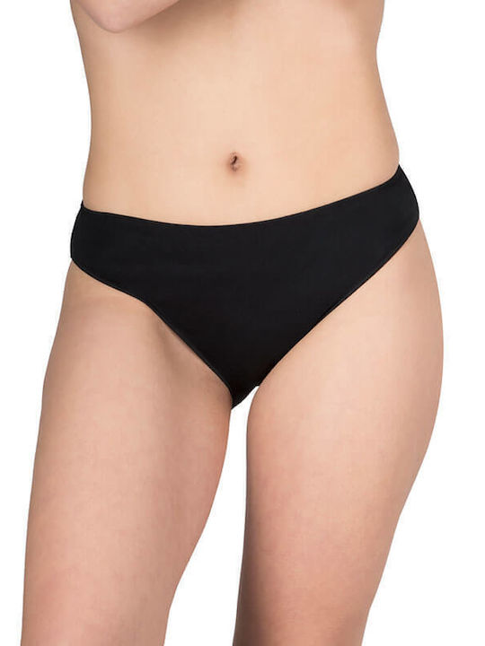 Damen Slip Nahtlos Schwarz