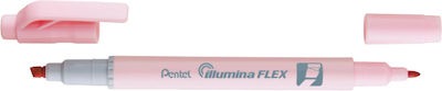 Pentel Illumina Μαρκαδόρος Υπογράμμισης Pastel Pink