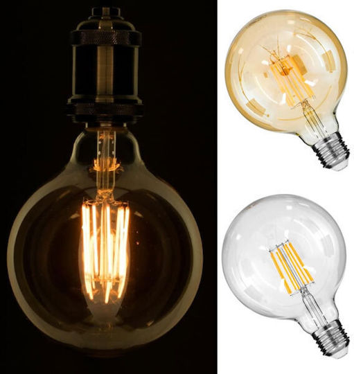 Diolamp Λάμπα LED 8W 143mm για Ντουί E27 και Σχήμα ST64 Θερμό Λευκό 940lm Dimmable