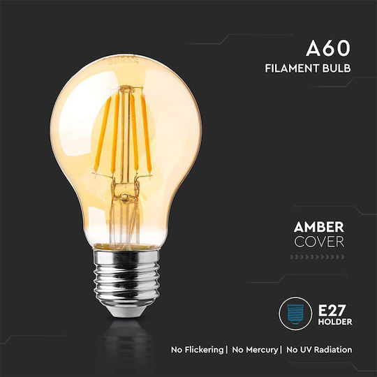 V-TAC LED Bulb 12W 105mm for Socket E27 and Shape A60 Warm White 1350lm