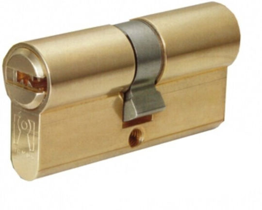 Domus Zylinderschloss Sicherheits 75mm (31-44) mit 5 Schlüssel Gold