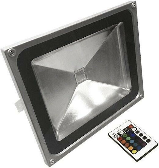 GloboStar Wasserdicht LED Flutlicht 50W RGB mit Fernbedienung IP65