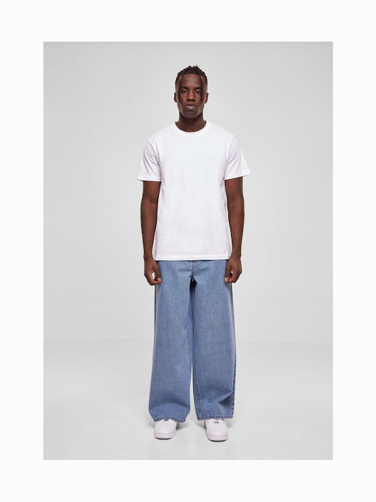 90's Men's Jeans Pants with Loose Fit Blue