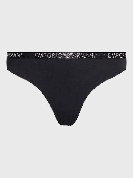 Βαμβακερά Women's String 2Pack Black