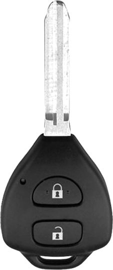 Car Key Cover Case made of with 2 Buttons for Toyota in Black Color