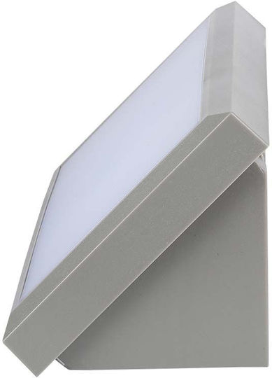 V-TAC Wall-Mounted Outdoor Ceiling Lamp LED IP65 12W with Cool White Light 26.5x12x8.1cm