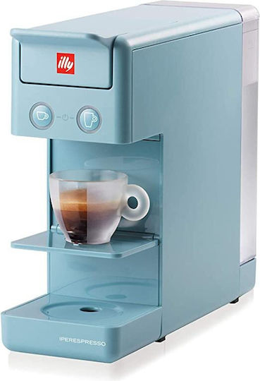 Illy Y3.3 Iperespresso Pod Coffee Machine Iperespresso Pressure 19bar Light Blue