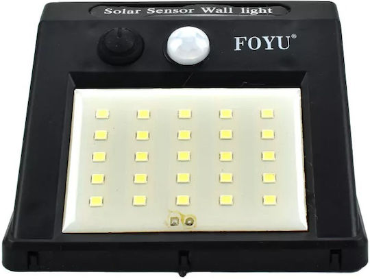 Foyu Соларна Светлина Улична с Датчик за Движение IP65 10.2смx5.3смx13смсм.