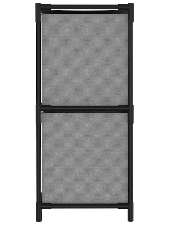 vidaXL Metallic Storage Box Cream-Black 63x30x71cm