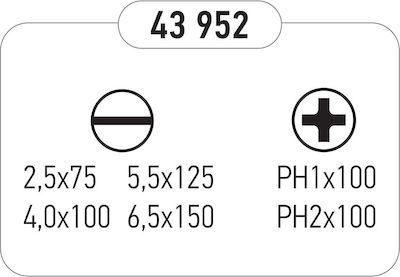 F.F. Group Σετ 6 Κατσαβίδια