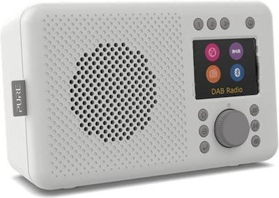 Pure Elan Connect Tabletop Radio Battery DAB+ with Bluetooth and USB White