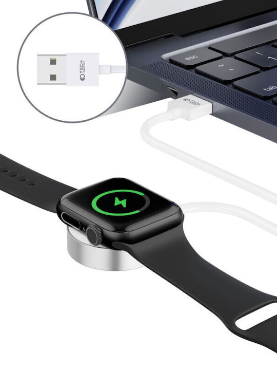 Tech-Protect Ultraboost Magnetic 120cm Φορτιστής για Apple Watch Λευκός