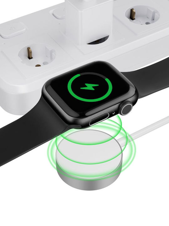 Tech-Protect Ultraboost Magnetic Type-C Wearable Charger Apple Watch Whiteς