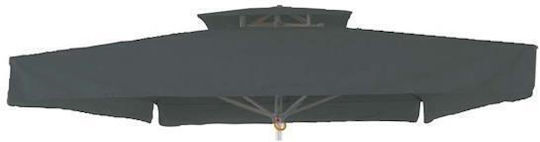 Bliumi Replacement Umbrella's Fabric Gray 5x5m