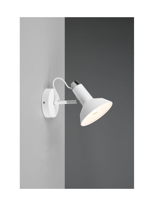 Trio Lighting Roxie Single Spot with Socket E14 in White Color