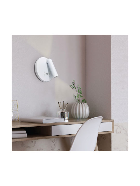 Inlight Μονό LED Θερμό Λευκό Σποτ σε Λευκό Χρώμα