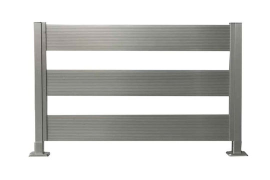 Newplan Garduri Deck de Grădină Inox din Aluminiu 300x4x4buc 1buc
