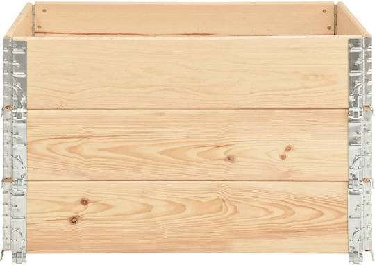 vidaXL Pallet Collars 100x100x19cm 3pcs