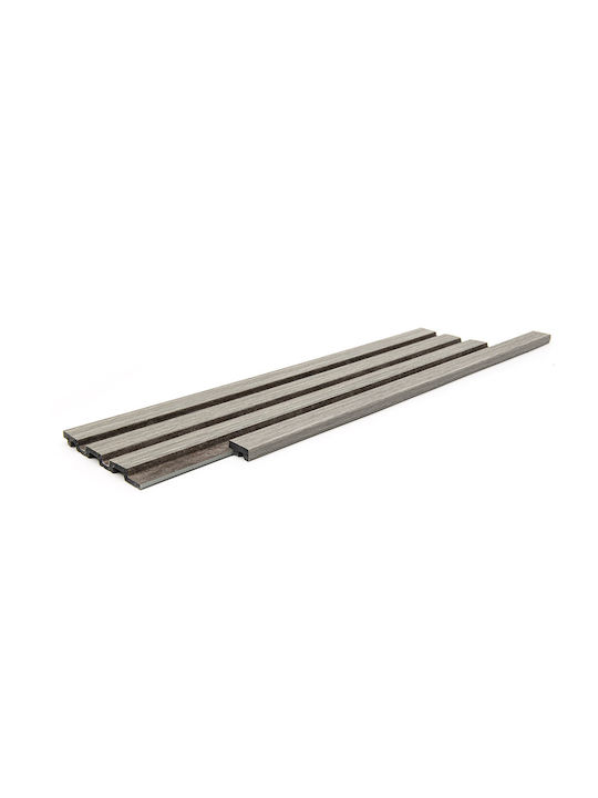 Panouri Decorative 3D Cu Filet Cu Adeziv Gri 290x27cm