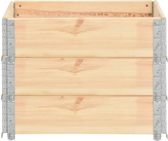 vidaXL Pallet Collar 60cmx80cmx19cm 3pcs