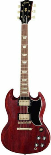 Gibson GIBSON SG Standard Reissue Vos FC Faded Cherry Електрическа Китара SG с HH Конфигурация на Пикапите Червено