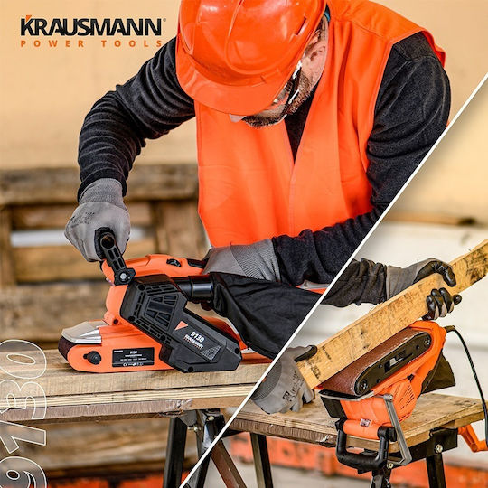 Krausmann 9130 Ταινιολειαντήρας 1050W με Ρύθμιση Ταχύτητας και με Σύστημα Αναρρόφησης