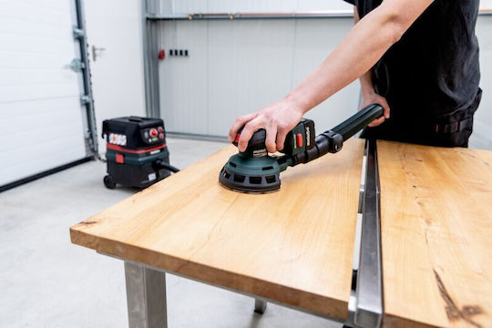 Metabo Powermaxx SXA 12-125 BL Έκκεντρο Τριβείο Χούφτας 125mm Μπαταρίας 12V Solo με Ρύθμιση Ταχύτητας και με Σύστημα Αναρρόφησης