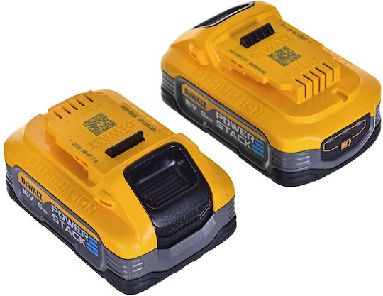 Dewalt Set Impact Drill Driver & Impact Screwdriver 18V with 2 Batteries 5Ah and Case