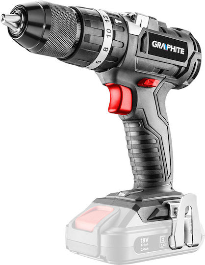 Graphite GHT-SET3 Set Impact Drill Driver & Impact Screwdriver Brushless 18V with 2 Batteries 4Ah and Case