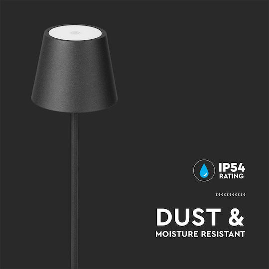V-TAC LED Floor Lamp Y130xM14cm with Warm White Light 300lm Black