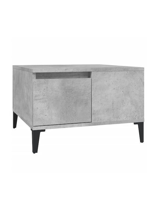 Metal Side Table Gray L55xW55xH36.5cm