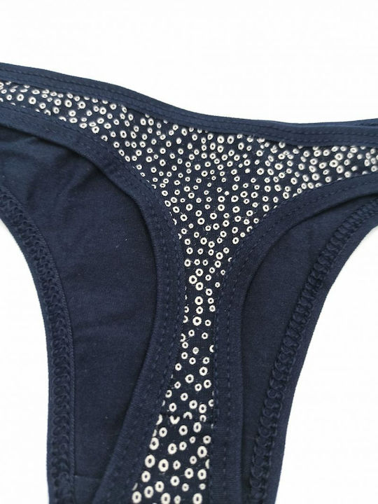 Γυναικεία String MultiPack Navy Μπλε