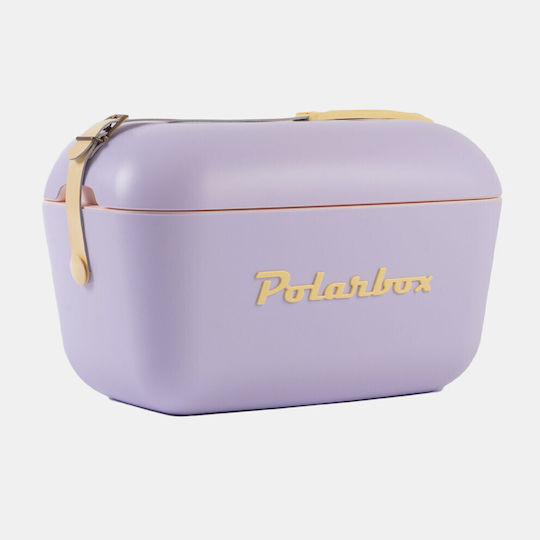 Polarbox Classic & Pop Style Portable Fridge 12lt Purple Yellow