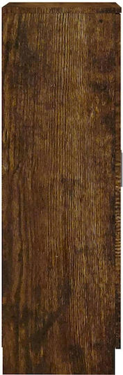Дървен шкаф за обувки, жълт, Д55xШ35xВ108 cm,