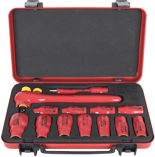 Unior 190VDEDP6P13B Set Ratchet 1\2" 13pcs 619420