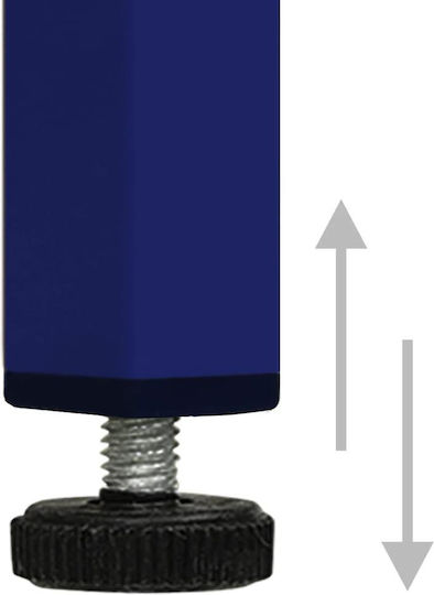 Noptiere Metalice Albastru 2buc 35x35x51cm