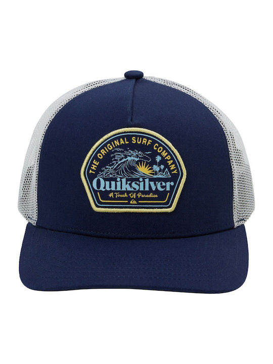 Headwear Sunset Wave Sport Jockey cu plasă și vizieră dreaptă Albastru marin