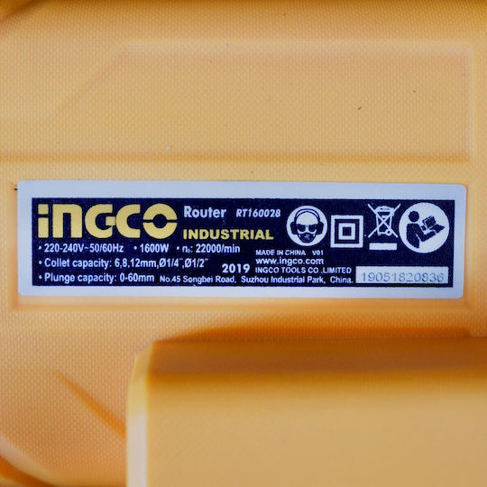 Ingco Κάθετη Φρέζα 1600W