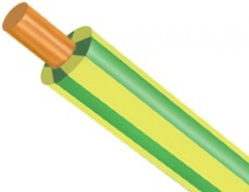 Netzkabel vom Typ SiHF mit Kabeleigenschaften 1x1.5mm² Mehrfarbig 1m Flexibel