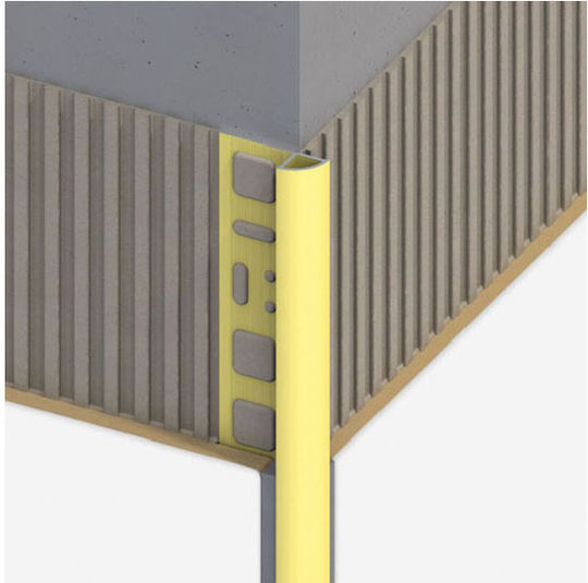 Alfer Aluminium Profile Aluminum for Tiles 100x1.95x0.8cm