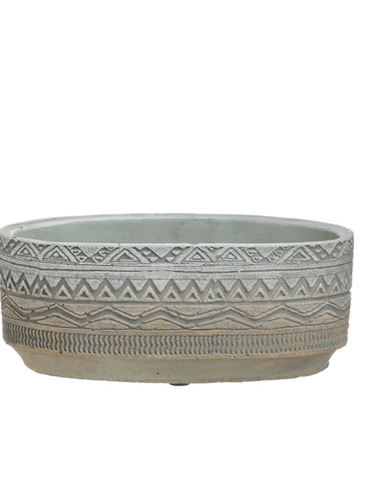 Inart Pot Gray 22x12x9cm