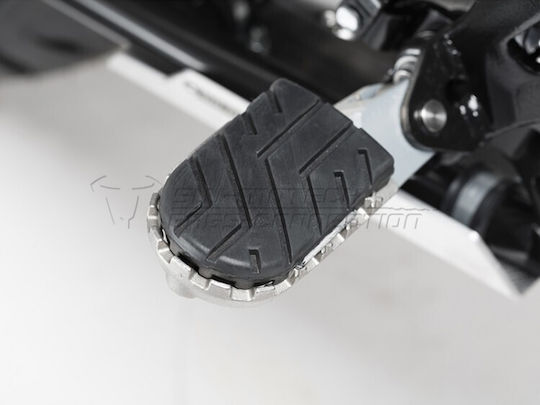 SW-Motech Foot Peg Μοτοσυκλέτας in Silver Color FRS.01.011.10201/S