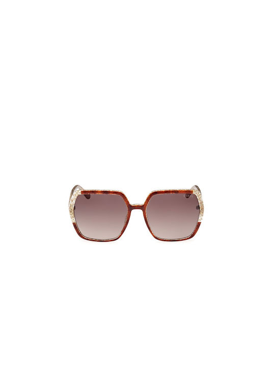 Guess Women's Sunglasses with Brown Plastic Frame and Brown Gradient Lens GU7883 52F