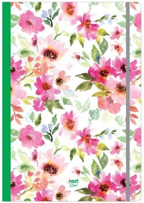 Next Notebooks Ruled B5 80 Sheets 2 Subjects trends Flowers Multicolour 3pcs