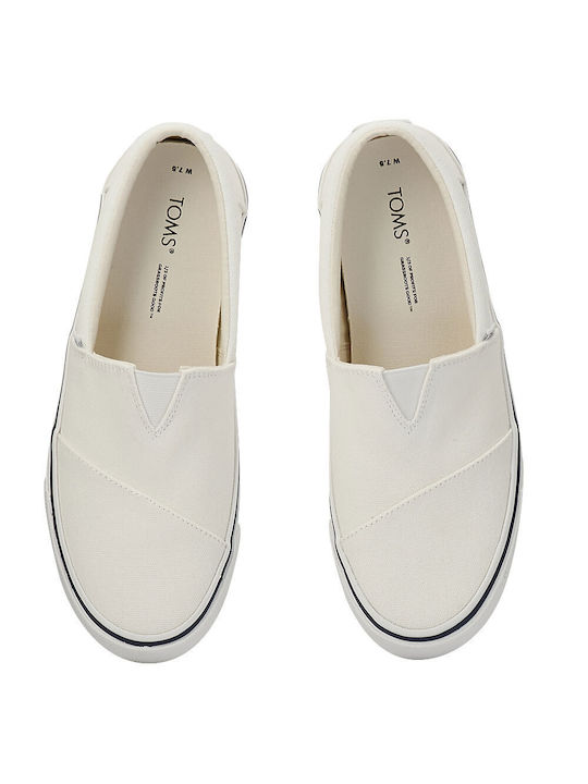 Women's Canvas Slip-Ons White