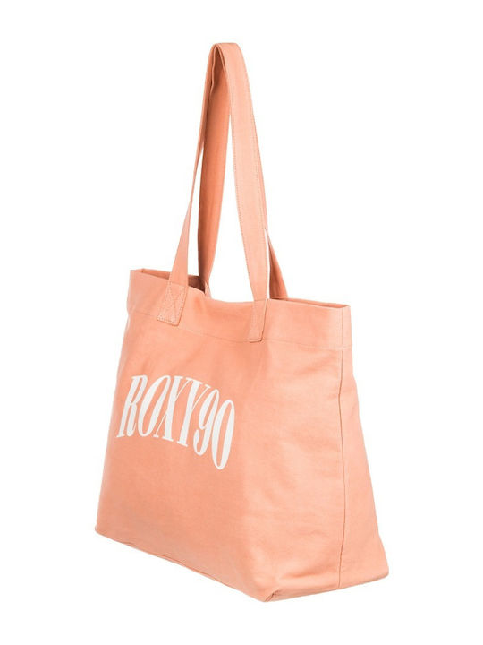 Go For It Υφασμάτινη Γυναικεία Τσάντα Tote Χειρός Πορτοκαλί