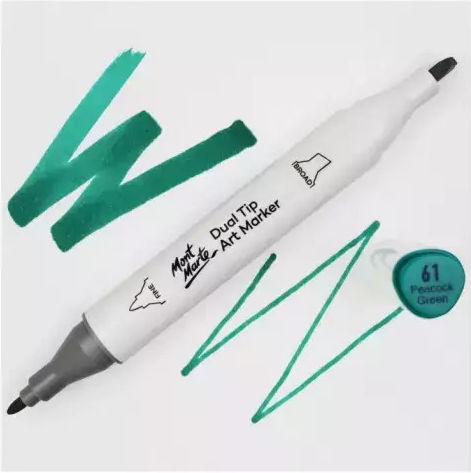 Mont Marte Permanent Marker Peacock Green No 61