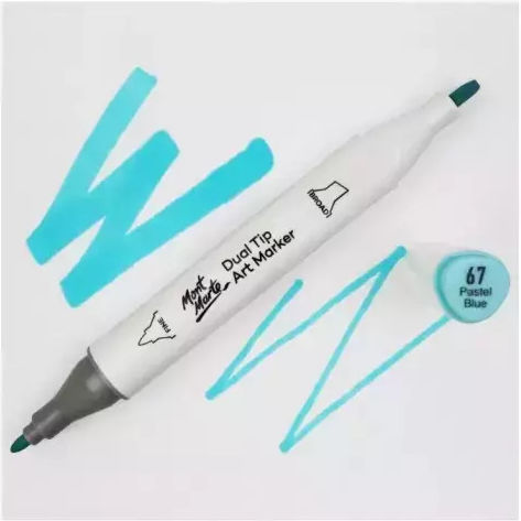 Mont Marte Marker Permanent Pastel Blue No 67